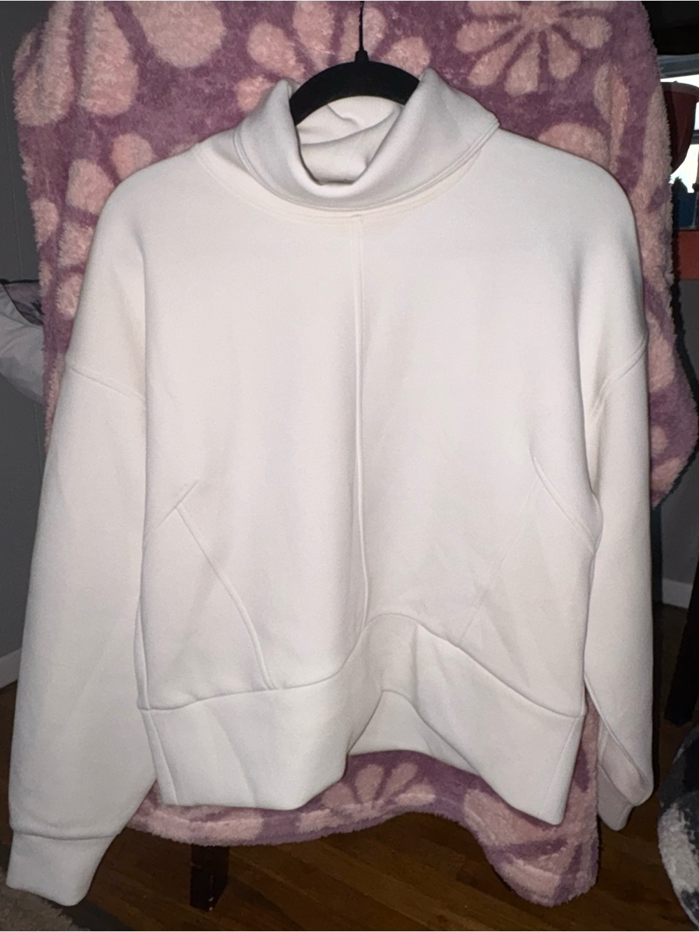 Cozy White Turtleneck Pullover Sweater